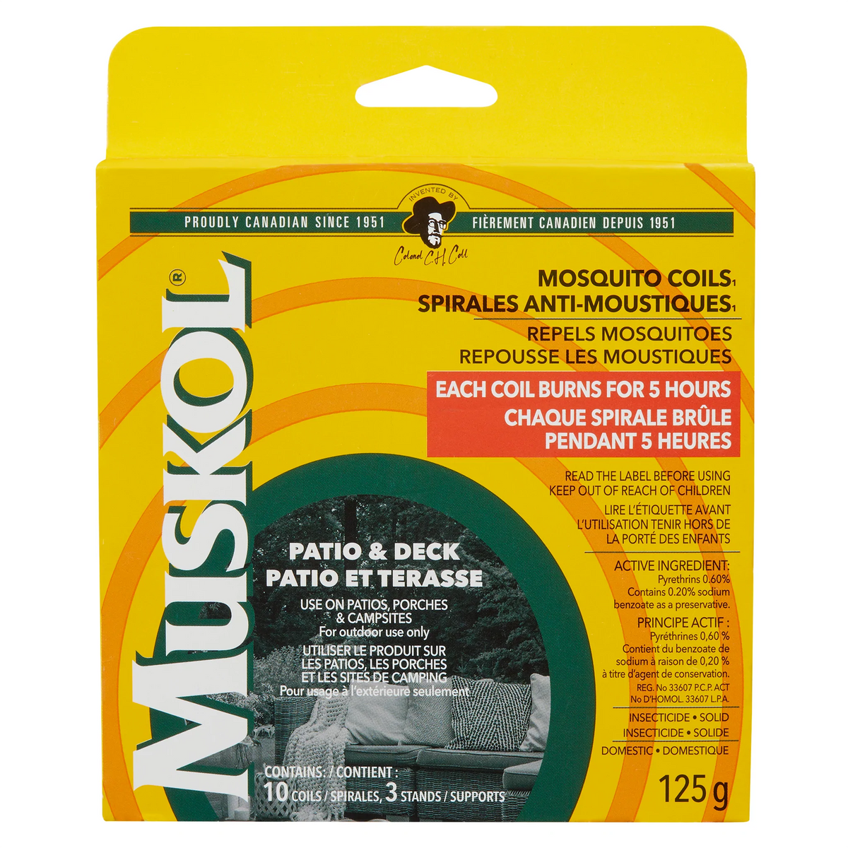 Muskol Mosquito Coils, 10-pk