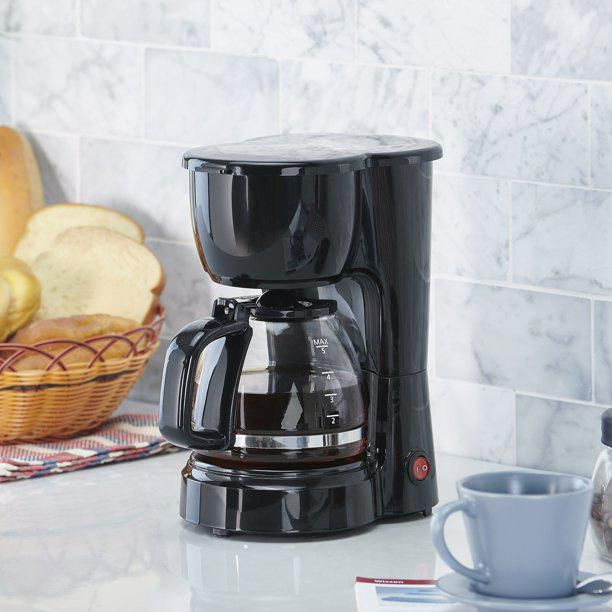 Mainstays 5 cup coffee maker, Black