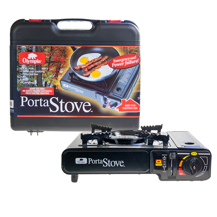 Olympia 9000 BTU Butane Stove with Carrying Case