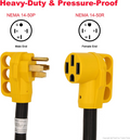 RV Extension Cord 50Amp 25ft Power Supply Cable with LED Indicator, Grip Handle