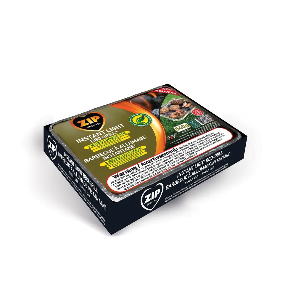ZIP Instant Light BBQ Grill Briquettes